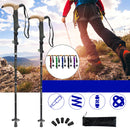 110-130cm T-handle Light Folding Trekking Pole Hiking Climbing Telescopic Walking Stick Old Man Stick