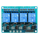 2Pcs Geekcreit 5V 4 Channel Relay Module PIC ARM DSP AVR MSP430 Blue