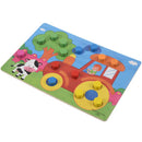 Kids Early Learning Educational Cartoon Toys Wooden Tangram Jigsaw Board Wo F8G1