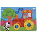 Kids Early Learning Educational Cartoon Toys Wooden Tangram Jigsaw Board Wo F8G1