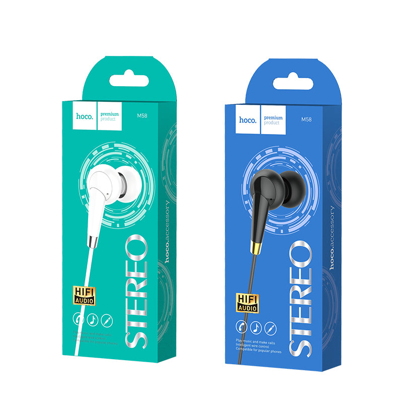 HOCO M39 Professional Wired In-ear Earphone HiFi Stereo Music Headset With Mic for Sport