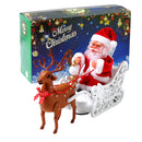 Riding Deer Santa Claus Doll Walking Music Doll Santa Claus Music Deer Cart Gift