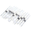 Excellway 250PCS Solder Seal Wire Connectors Waterproof Heat Shrink Butt Connectors Solder Ring Rerminal Tube Terminal Wire Connector Terminal
