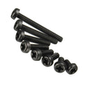 Suleve M3NP1 50Pcs M3 Nylon Screw Bolt Black Round Phillips Screw Nut Nylon PCB Standoff Assortment 5-25mm