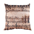 Music Series Note Printed Linen Square 45x45cm Home Decor Houseware Throw P B5P8