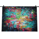 7x5FT Graffiti Brick Wall Photo Backdrop Photography Background Studio Prop I9M3