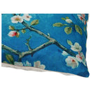 Hand painted oil painting cherry blossom branch bird pillow car sofa cushio F4Y7