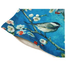 Hand painted oil painting cherry blossom branch bird pillow car sofa cushio F4Y7