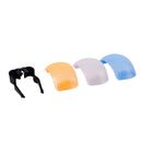 3pcs White Yellow Blue Color Puffer Pop-Up Flash Soft Diffuser Cover Dome foS3W4