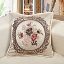 European Classical Style Embroidery Floral Cushion Cover Home Sofa Art Decor Seat Cushion Cover Pillow Case