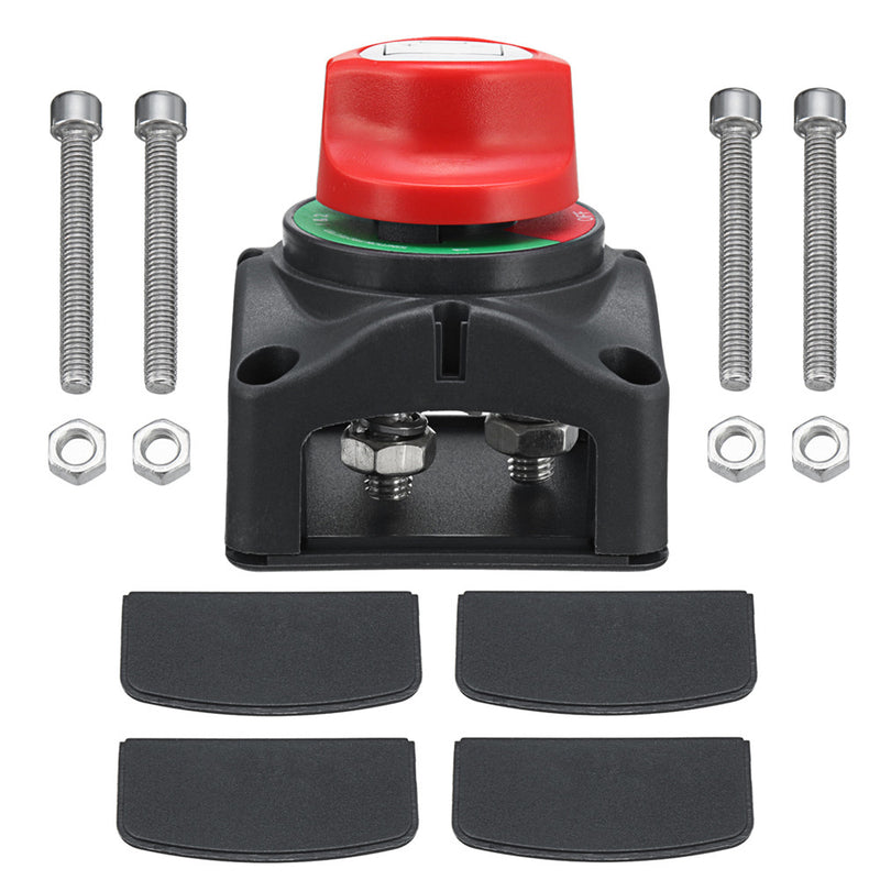12/24V 1000A Max Dual Battery Selector Isolator Battery Switch with 4pcs Baffles and 4pcs Screws