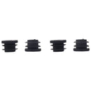 Blanking End Caps Round Tube Insert Cover 19mm Dia 20 Pcs Black C1G5