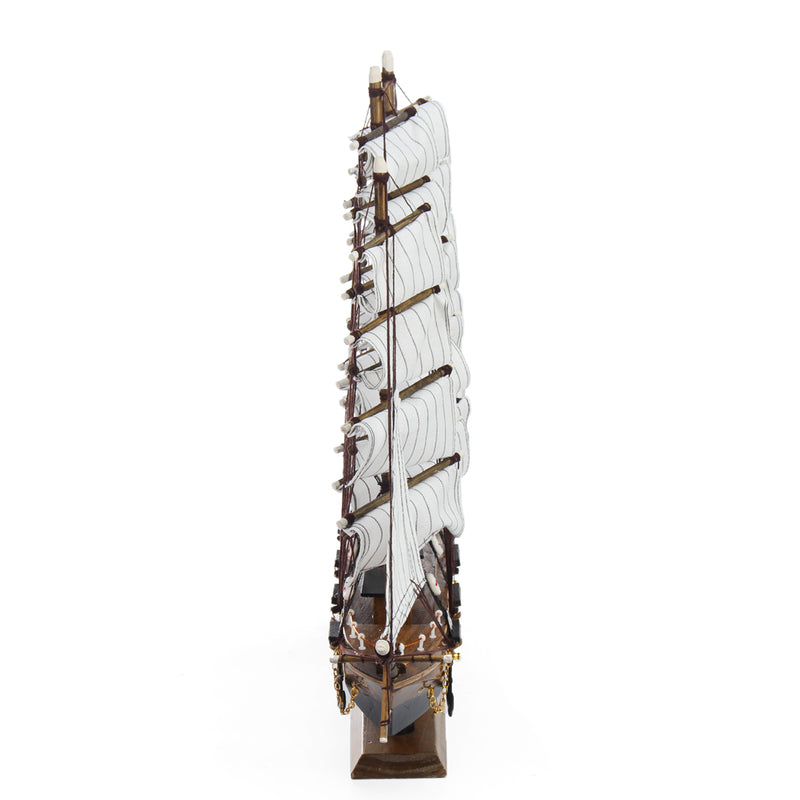 50cm Handmade Wooden Sailing Boats Model Assembly Nautical Ship Schooner Boat Decorations Gift