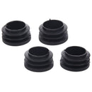 21.5mm x 35mm Black Plastic Blanking End Caps Round Tube Insert Bung 4 Pcs W7Q6