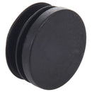 21.5mm x 35mm Black Plastic Blanking End Caps Round Tube Insert Bung 4 Pcs W7Q6