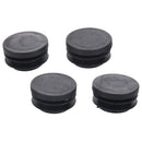 21.5mm x 35mm Black Plastic Blanking End Caps Round Tube Insert Bung 4 Pcs W7Q6