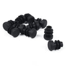 10 Pcs Black Plastic 12mm Pipe End Blanking Caps Bung Tube Tubing Insert Ro T9P3