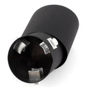 60mm Oval Curved Tip Exhaust Silencer Rear Tube Black E6K3