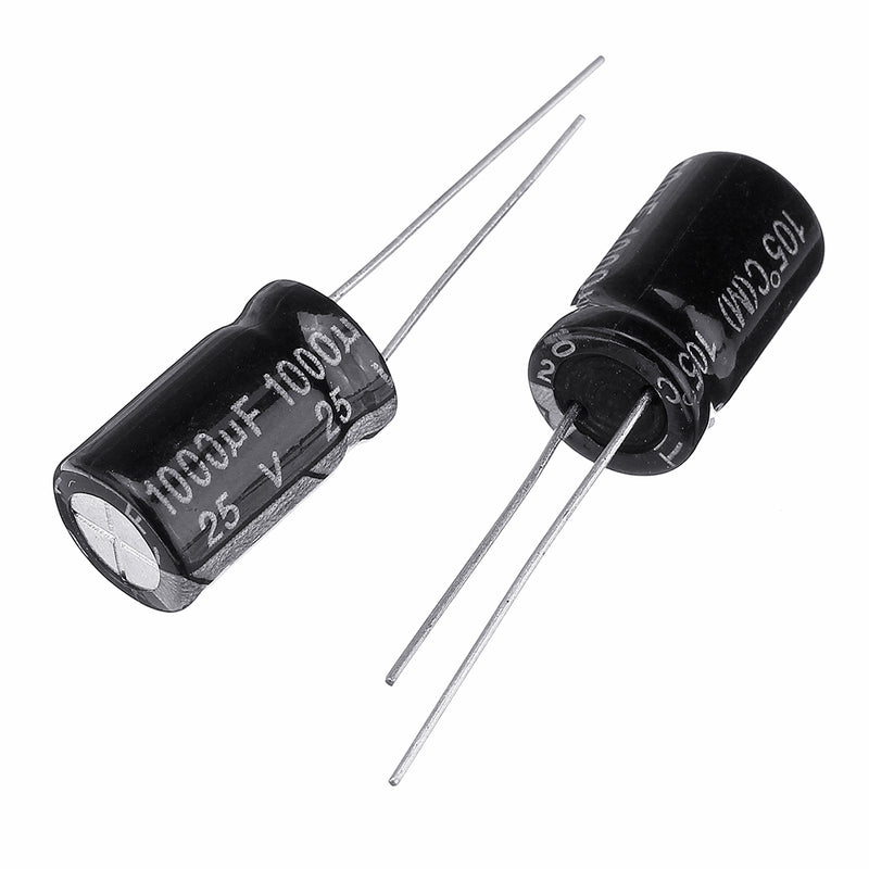 60Pcs High Frequency Low Impedance 25V 1000uF 10*13MM Aluminum Electrolytic Capacitor 1000uf 25v 25V1000uf