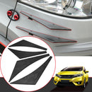 Carbon Fiber Pattern Car Front Bumper Splitter Spoiler Wing Accessory Universal