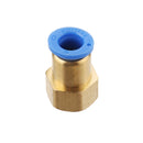 Machifit Pneumatic Connector PCF Female Thread Straight Quick Hose Joint Fittings 8-01/02/03/04