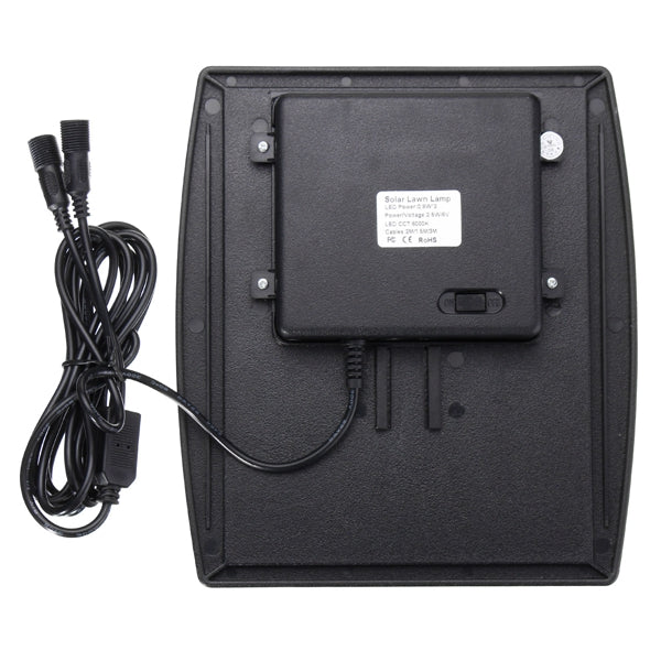 Solar Powered Two Spotlights LED Waterproof Outdoor Garden Lawn Yard Porch Walkway Lamps