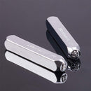 BENECREAT 12 PCS (6mm 1/4") Metal Design Stamps Punch Stamping Tool Electroplated Hard Carbon Steel Tools Stamp/Punch Metal Jewelry Leather Craft Tool