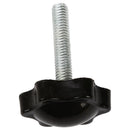 2 Pcs M6 x 30mm Male Thread 32mm Star Head Clamping Knob Black P8M8
