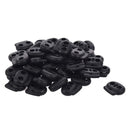 Plastic 5.5mm Dia Spring Loaded Tent Cord Lock Toggles 50pcs Black