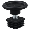 10 Sets 45mm Base Dia Adjustable Leveling Foot 25mmx25mm Square Tube Insert G8X5