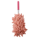1PCS Retractable Chenille Feather Duster(pink)