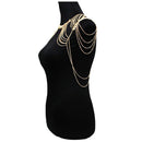 Hot Lady Tassels Link Harness Necklace Jewelry Body Shoulder Necklace Body  K3D3