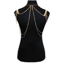 Hot Lady Tassels Link Harness Necklace Jewelry Body Shoulder Necklace Body  K3D3