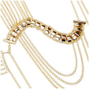 Hot Lady Tassels Link Harness Necklace Jewelry Body Shoulder Necklace Body  K3D3