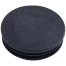 Blanking End Round Tube Inserts Cap Cover 50mm Dia Black 12 Pcs I7W3