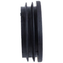 Blanking End Round Tube Inserts Cap Cover 50mm Dia Black 12 Pcs I7W3