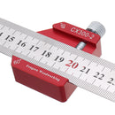 Drillpro CX300-2 Adjustable 45/90 Degree Metric and Inch Line Scribe Ruler Positioning Measuring Ruler 300mm Marking Ruler Woodworking Tool