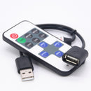 DC5-24V 11 Keys Mini USB RF Wireless Dimmer Remote Control LED Controller for Single Color Strip