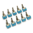 Wendao MTS-101 ON/OFF AC 125V 6A 2 Pins Toggle Rocker Switch 10pcs