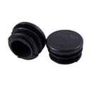 12 Pcs Chair Table Legs 22mm Dia Cap Round Ribbed Tube Tubing Insert Q5R5