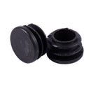 12 Pcs Chair Table Legs 22mm Dia Cap Round Ribbed Tube Tubing Insert Q5R5