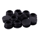 12 Pcs Chair Table Legs 22mm Dia Cap Round Ribbed Tube Tubing Insert Q5R5