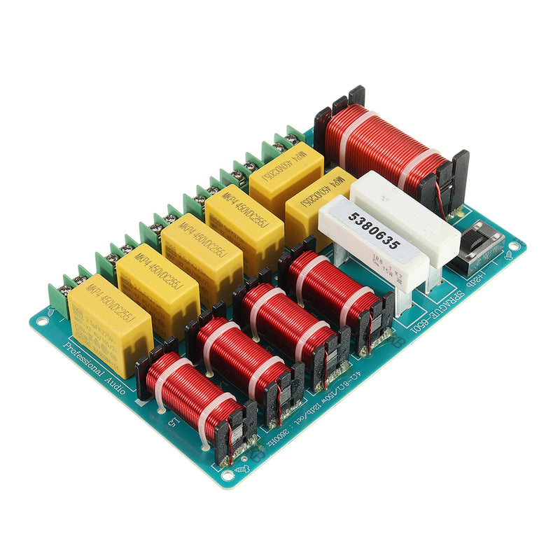Professional Speaker Frequency Divider Card Four High One Low Five Way Crossover DIY Upgrade Tool 6501 For KTV Stage