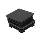 2 Pcs 70mm x 70mm Plastic Square Caps Tube Pipe Inserts End Blanking P3Q1