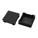 2 Pcs 70mm x 70mm Plastic Square Caps Tube Pipe Inserts End Blanking P3Q1