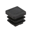12 Pcs 15mm x 15mm Plastic Square Caps Tube Pipe Inserts End Blanking L8N3