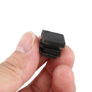 12 Pcs 15mm x 15mm Plastic Square Caps Tube Pipe Inserts End Blanking L8N3