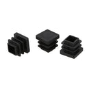 12 Pcs 15mm x 15mm Plastic Square Caps Tube Pipe Inserts End Blanking L8N3