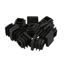 12 Pcs 15mm x 15mm Plastic Square Caps Tube Pipe Inserts End Blanking L8N3