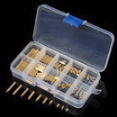 Suleve M2BT2 120Pcs M2 Brass Knurled Standoff Male Female Round Column Pillar Spacer for PCB Board